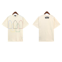 Who Decides War Multi-Arch Outline Graphic T-Shirt - Off-White