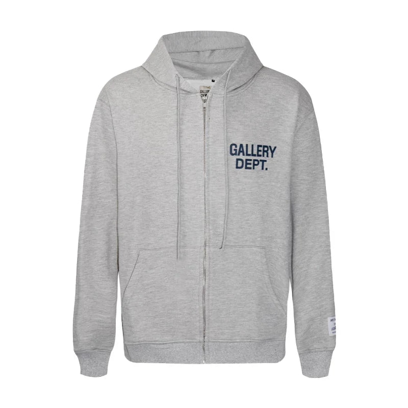 Gallery Dept. Minimalist Logo Zip-Up Hoodie