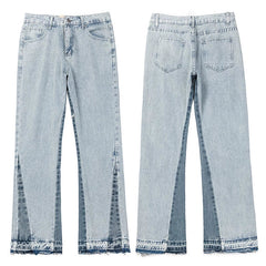 Gallery Dept. Contrast Side Panel Light Wash Denim Jeans