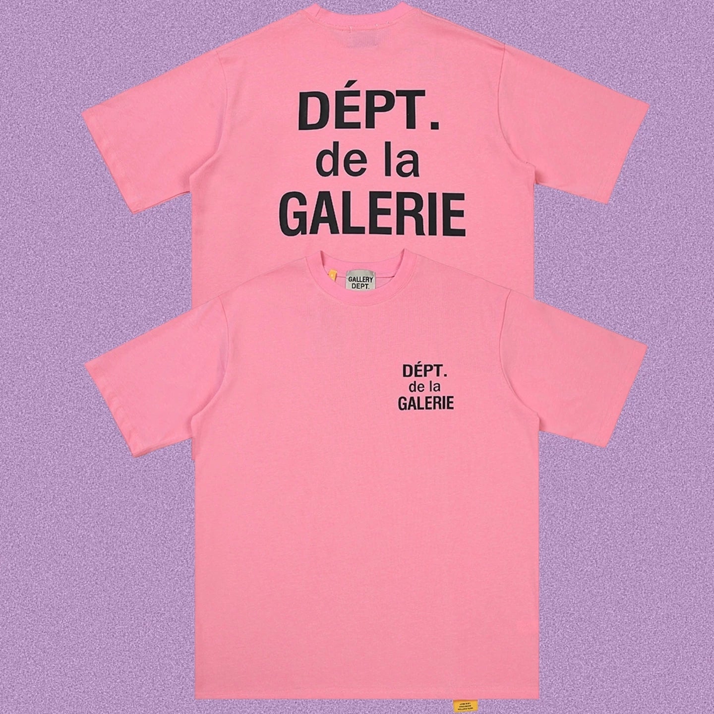 Gallery Dept. DÉPT. de la GALERIE Short Sleeve T-Shirt - Pink/Black