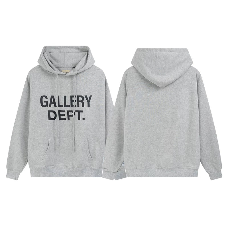 Gallery Dept Big Logo Grey Hoodie