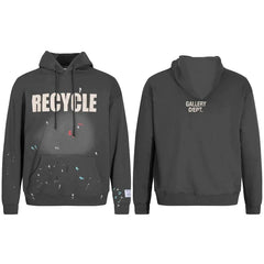 Gallery Dept RECYCLE Print Charcoal Hoodie