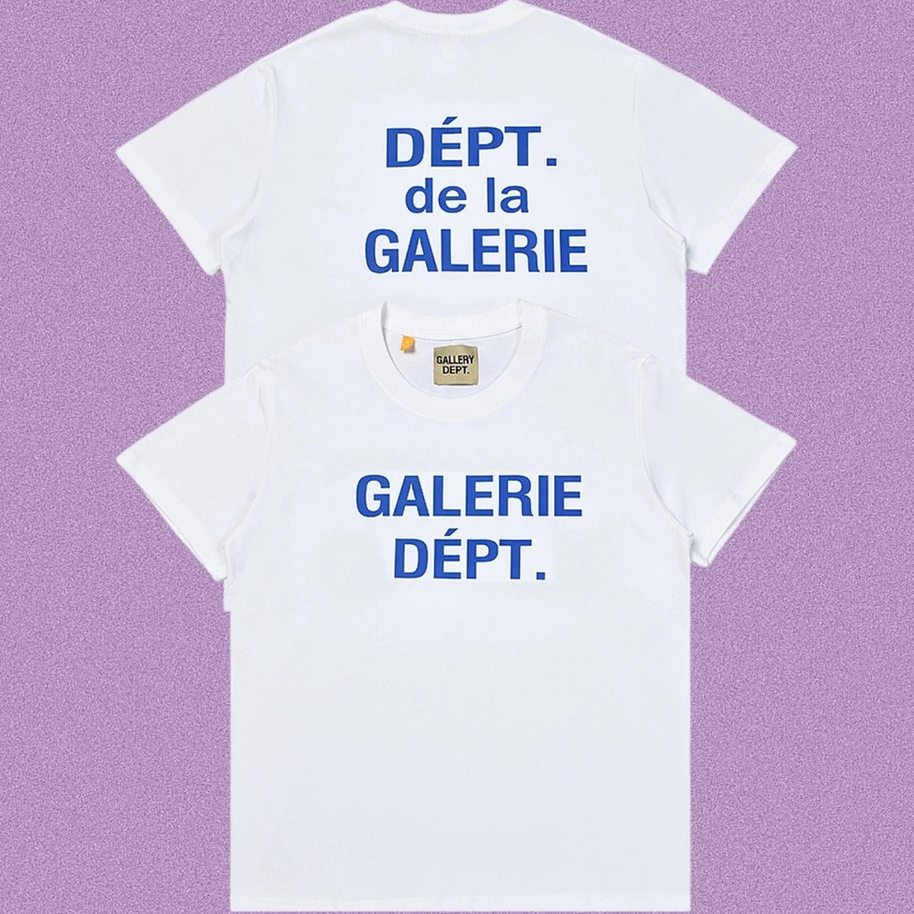 Gallery Dept. Galerie Dépt. Short Sleeve T-Shirt - White/Blue