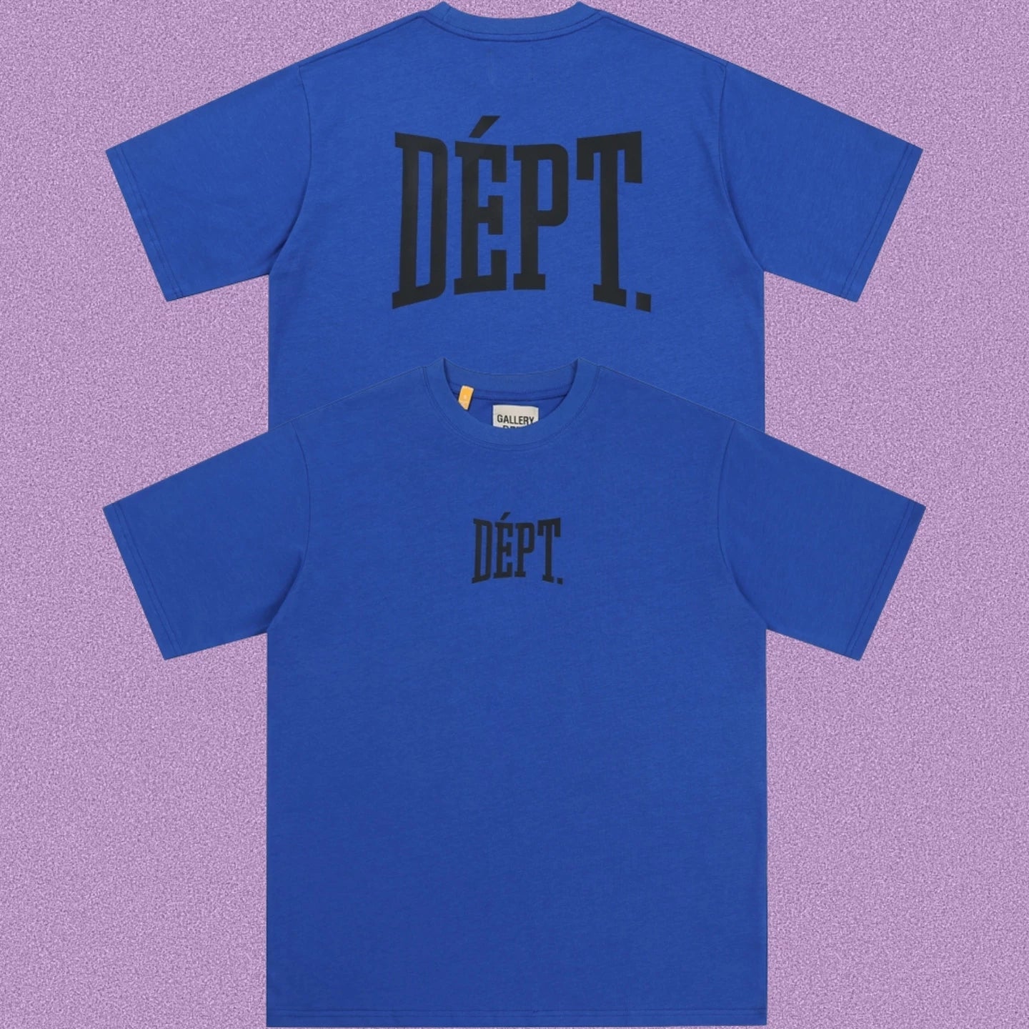 Gallery Dept. Arch Logo Short Sleeve T-Shirt - Royal Blue/Black