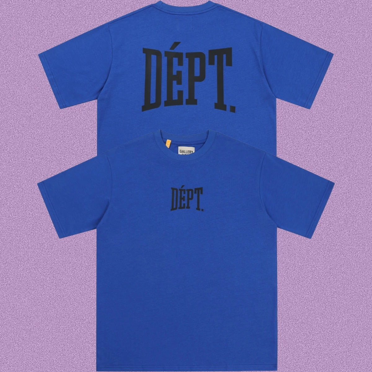 Gallery Dept. Arch Logo Short Sleeve T-Shirt - Royal Blue/Black