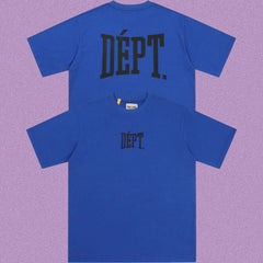 Gallery Dept. Arch Logo Short Sleeve T-Shirt - Royal Blue/Black