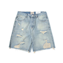 Gallery Dept. Distressed Ripped Denim Shorts