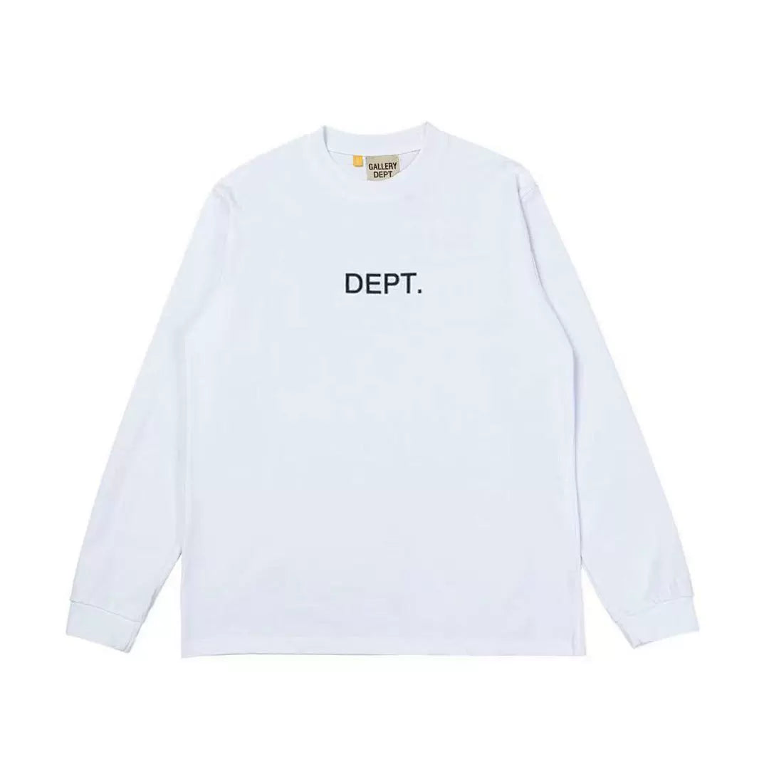 Gallery Dept. Minimalist DEPT. Logo Long Sleeve T-Shirt - White