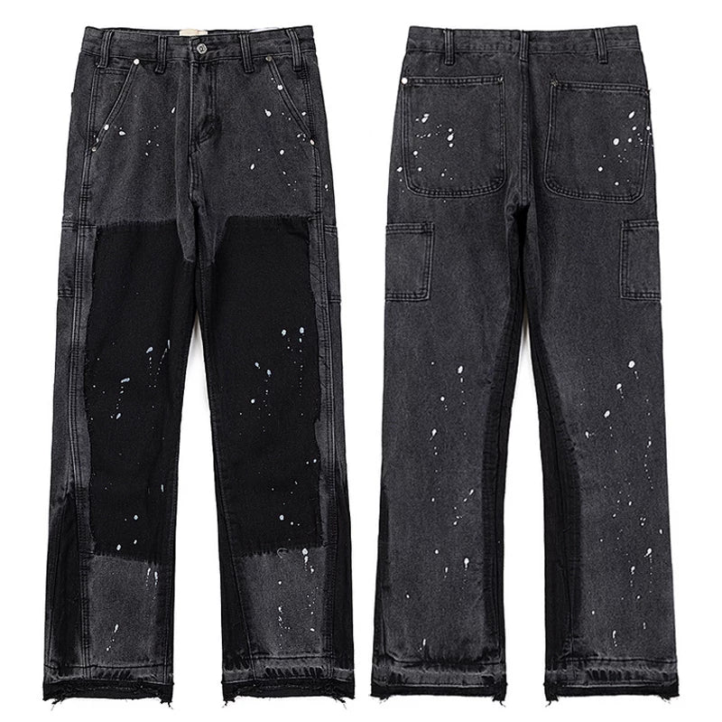 Gallery Dept. Vintage Distressed Straight-Leg Denim Jeans