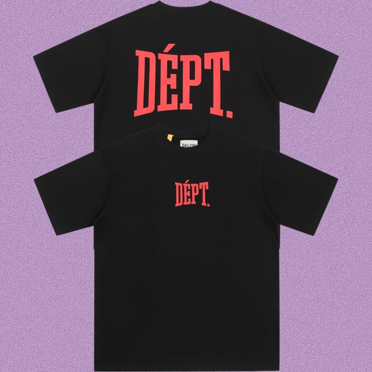 Gallery Dept. Arch Logo Short Sleeve T-Shirt - Black/Red