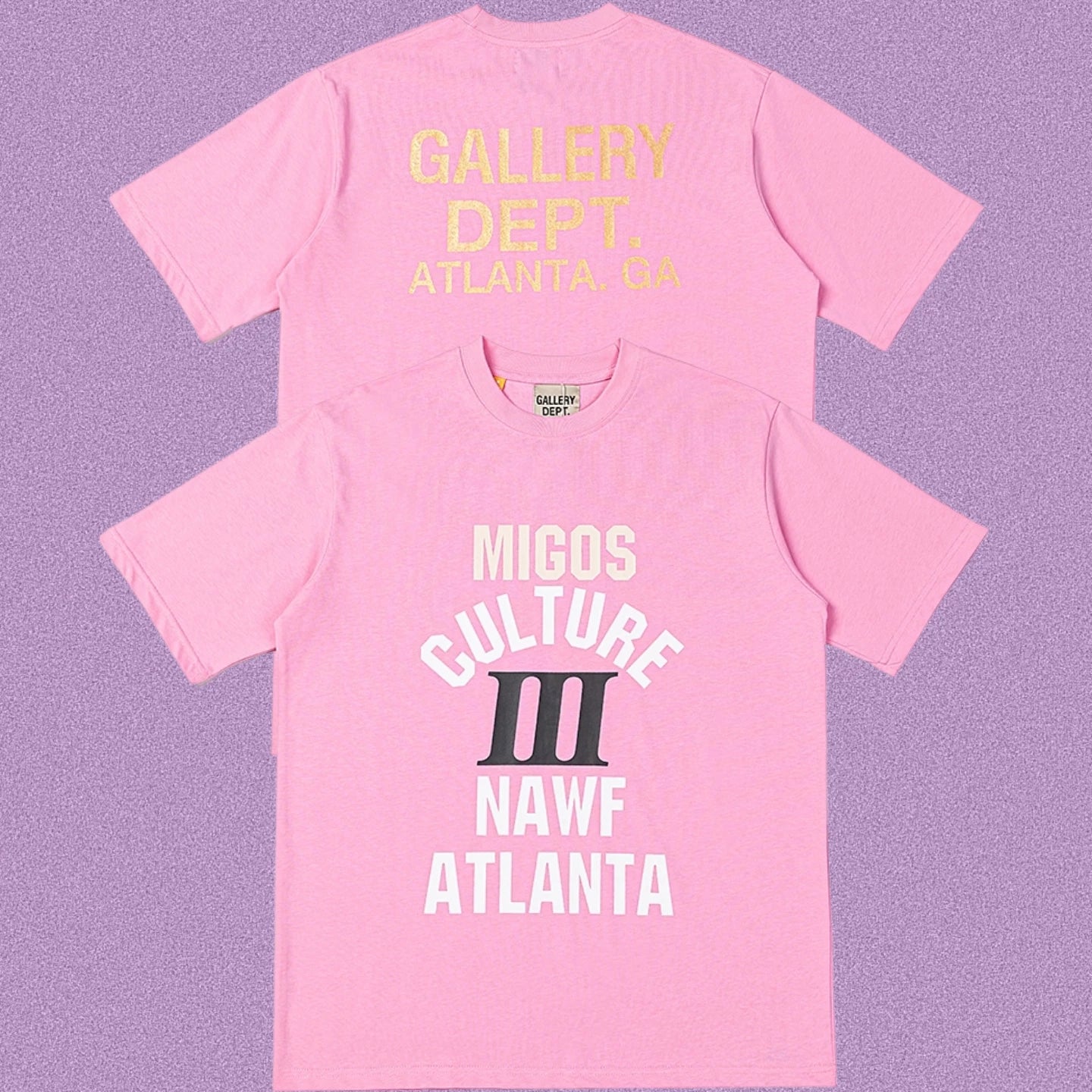 Gallery Dept. x Migos Culture III Short Sleeve T-Shirt - Pink