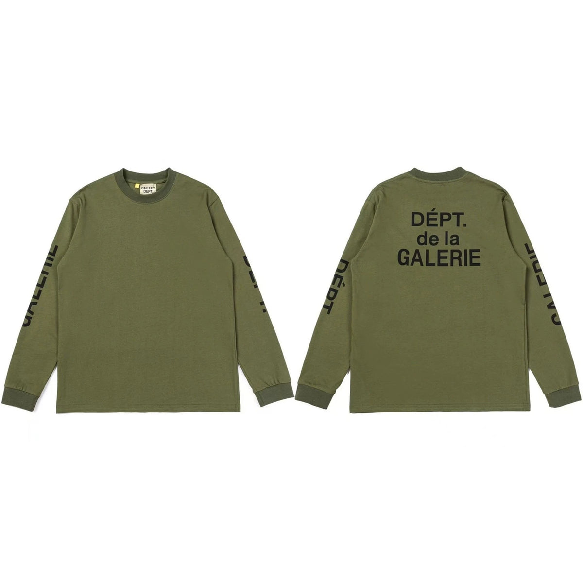 Gallery Dept. Sleeve Print DÉPT. de la GALERIE Long Sleeve T-Shirt - Army Green