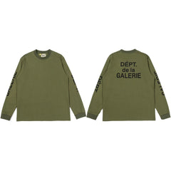 Gallery Dept. Sleeve Print DÉPT. de la GALERIE Long Sleeve T-Shirt - Army Green