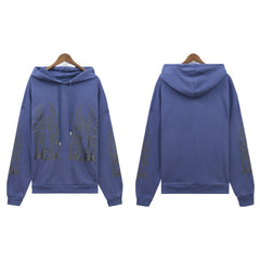 Who Decides War Stained Glass Outline Hoodie - Blue/Purple