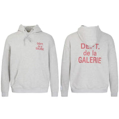 Gallery Dept Dept de la Galerie Grey Hoodie Red Print