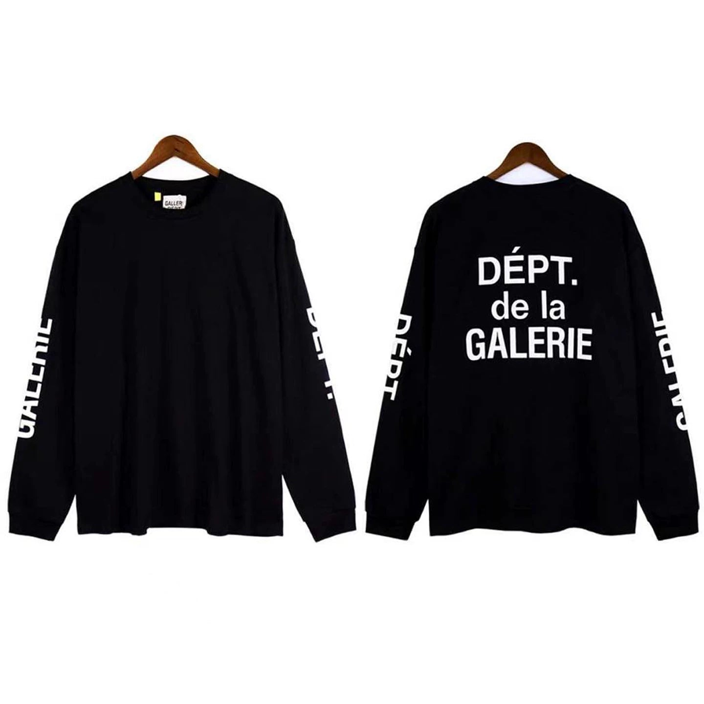 Gallery Dept. Sleeve Print DÉPT. de la GALERIE Long Sleeve T-Shirt - Black/White
