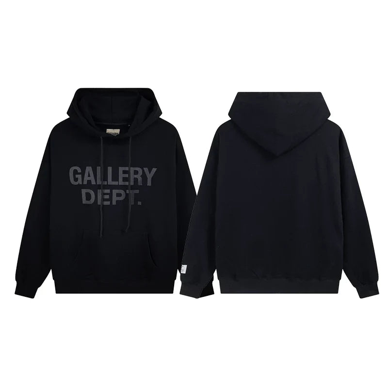 Gallery Dept Tonal Logo Black Hoodie